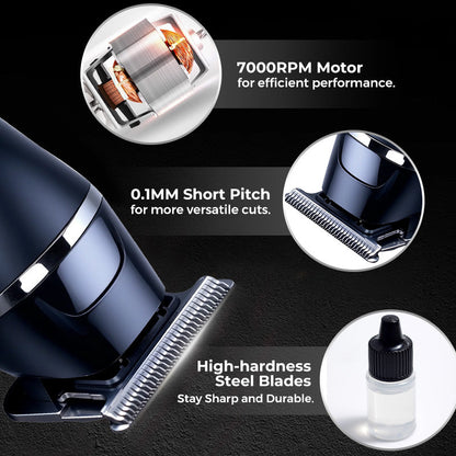 EliteTrim | Cortapelos con pantalla LCD y 3 peines guía
