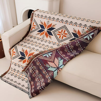 Coperta da picnic boho | Motivo marocchino | Idrorepellente | Misto microfibra-cotone