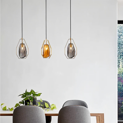 Flavia | Minimalistyczna lampa wisząca ze szkła w nowoczesnym stylu