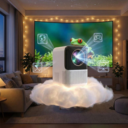 Leinvia | Full HD 1080p mini projector, supports 4K, with speaker