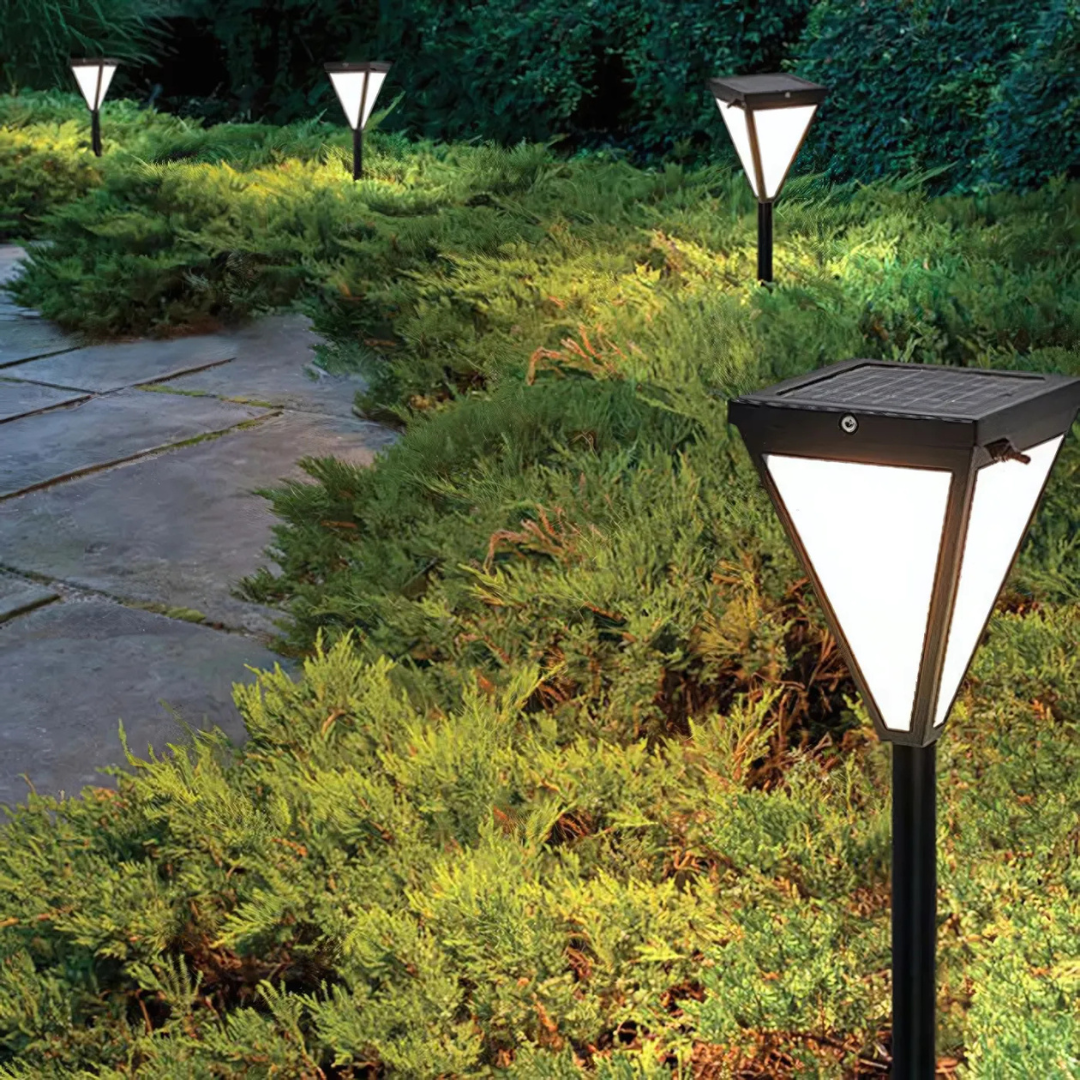 Brill Solis | Lampada LED solare moderna per giardino e facciate