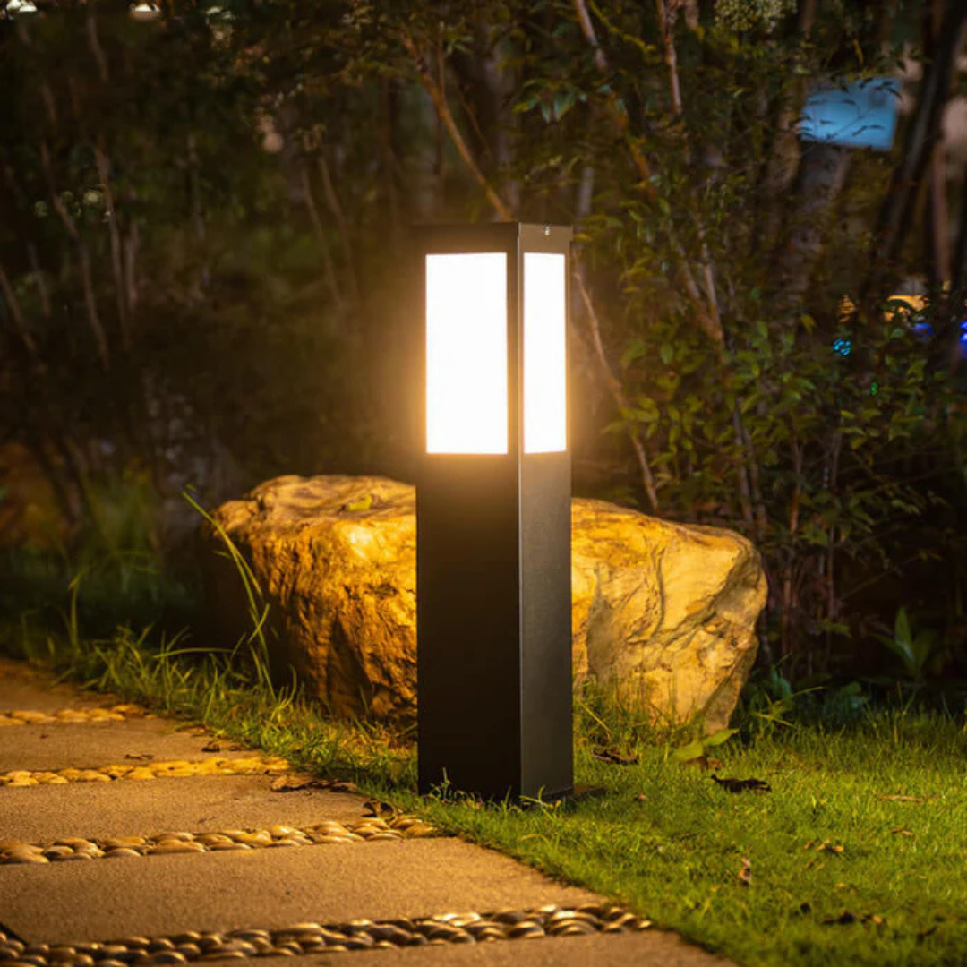 Lunviora Halo | Lampada da esterno di design solare con effetto luce soffusa