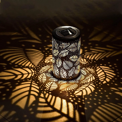 Senti | Lampada esterna solare con motivo fogliare delicato