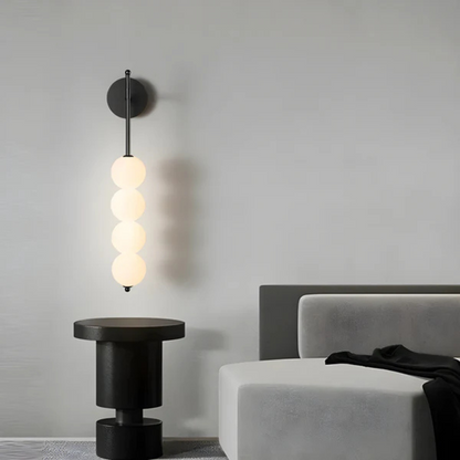 Lampada da parete di lusso moderna per interni | Luce LED calda | Design minimalista | Metallo e vetro
