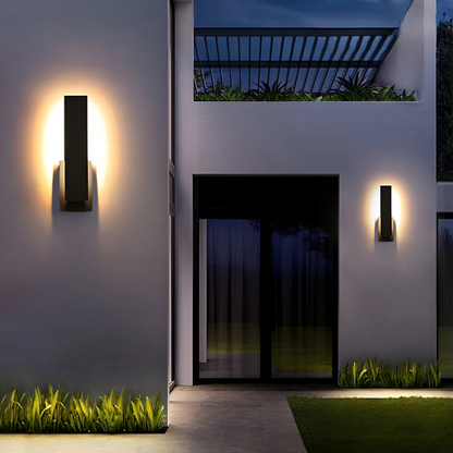 Lyrux | Lampada esterna LED minimalista per facciate moderne