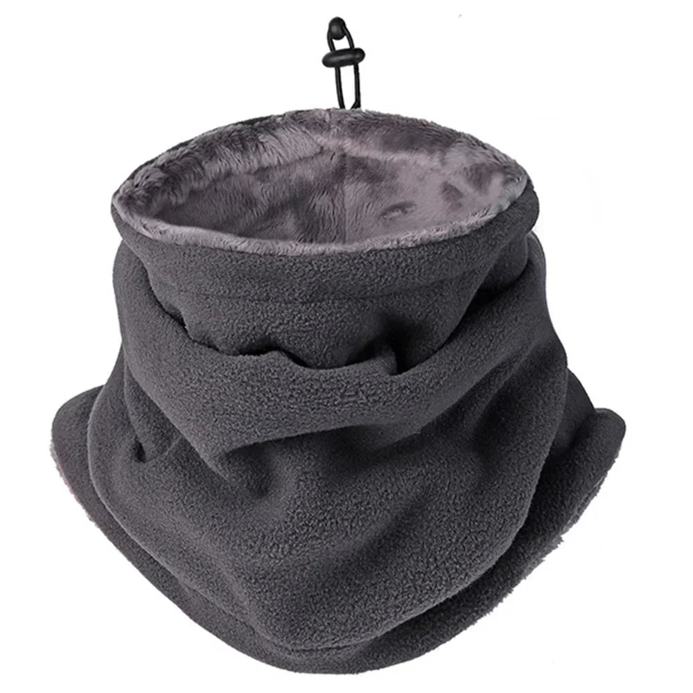 Ventolia | Calentador facial y de cuello de doble capa con forro polar, ajustable