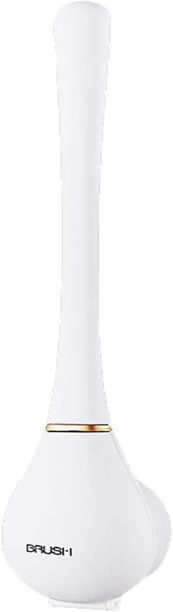 Wascora | Scopino per WC con supporto da parete e setole in nylon, set da 2
