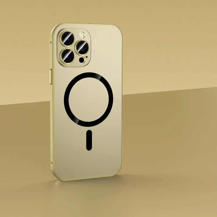 Caselio | Metall Handyhülle magnetisch für iPhone 12 bis 16, stoßfest