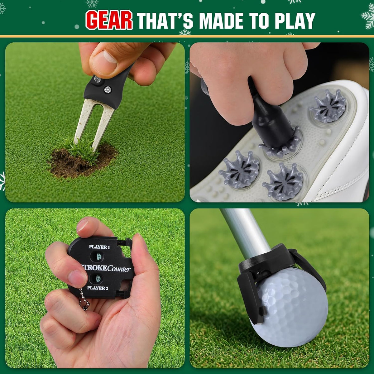 Fairlo | Calendario dell'Avvento del golf con 24 accessori per golfisti