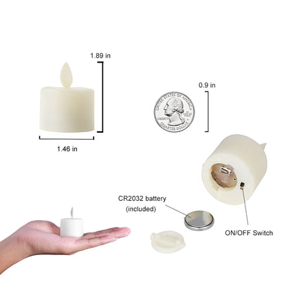 Flamira | LED Kerzen mit beweglicher Flamme, Fernbedienung und Timer