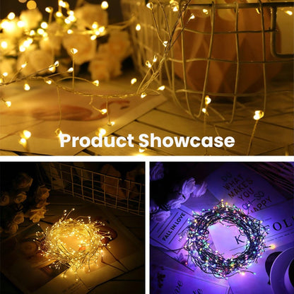Kuprilla | LED Lichterkette aus Kupferdraht mit Fernbedienung, USB oder Batterie