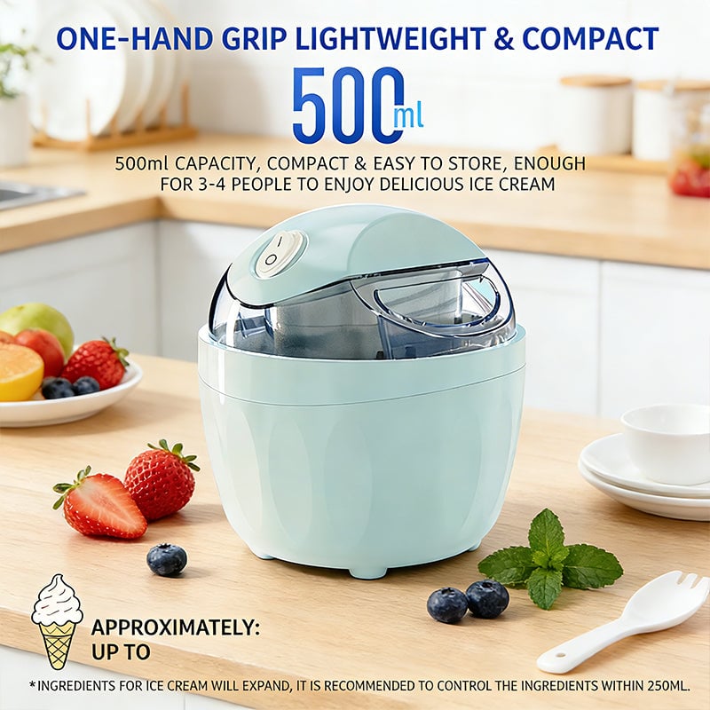 ChillCraft | Gelatiera 3 in 1 per gelato, sorbetto e yogurt, 500 ml