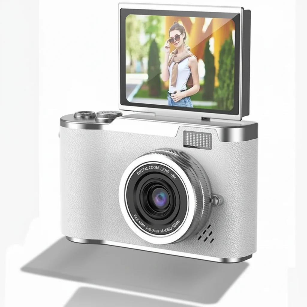 Fotivo | Digitalkamera 4K mit 48 MP, Klappdisplay und 8-fach Zoom