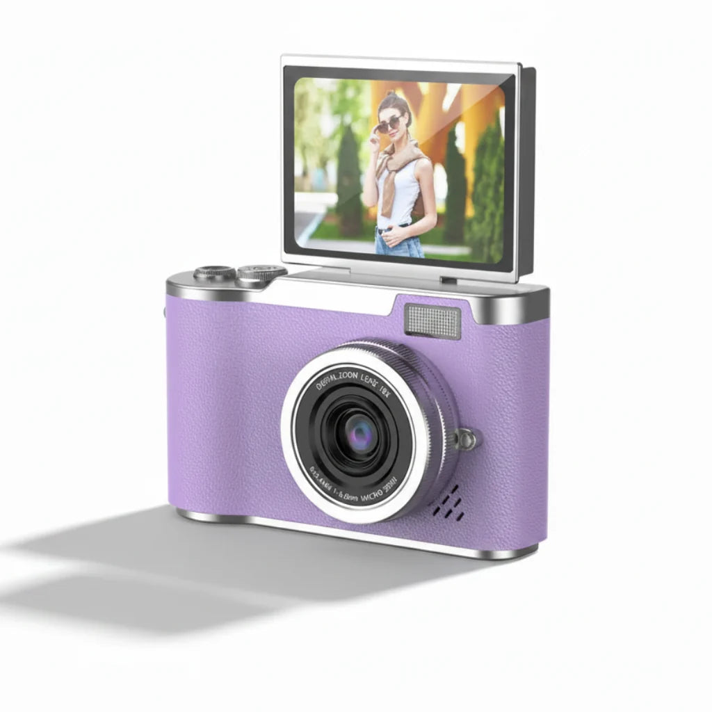 Fotivo | Digitalkamera 4K mit 48 MP, Klappdisplay und 8-fach Zoom