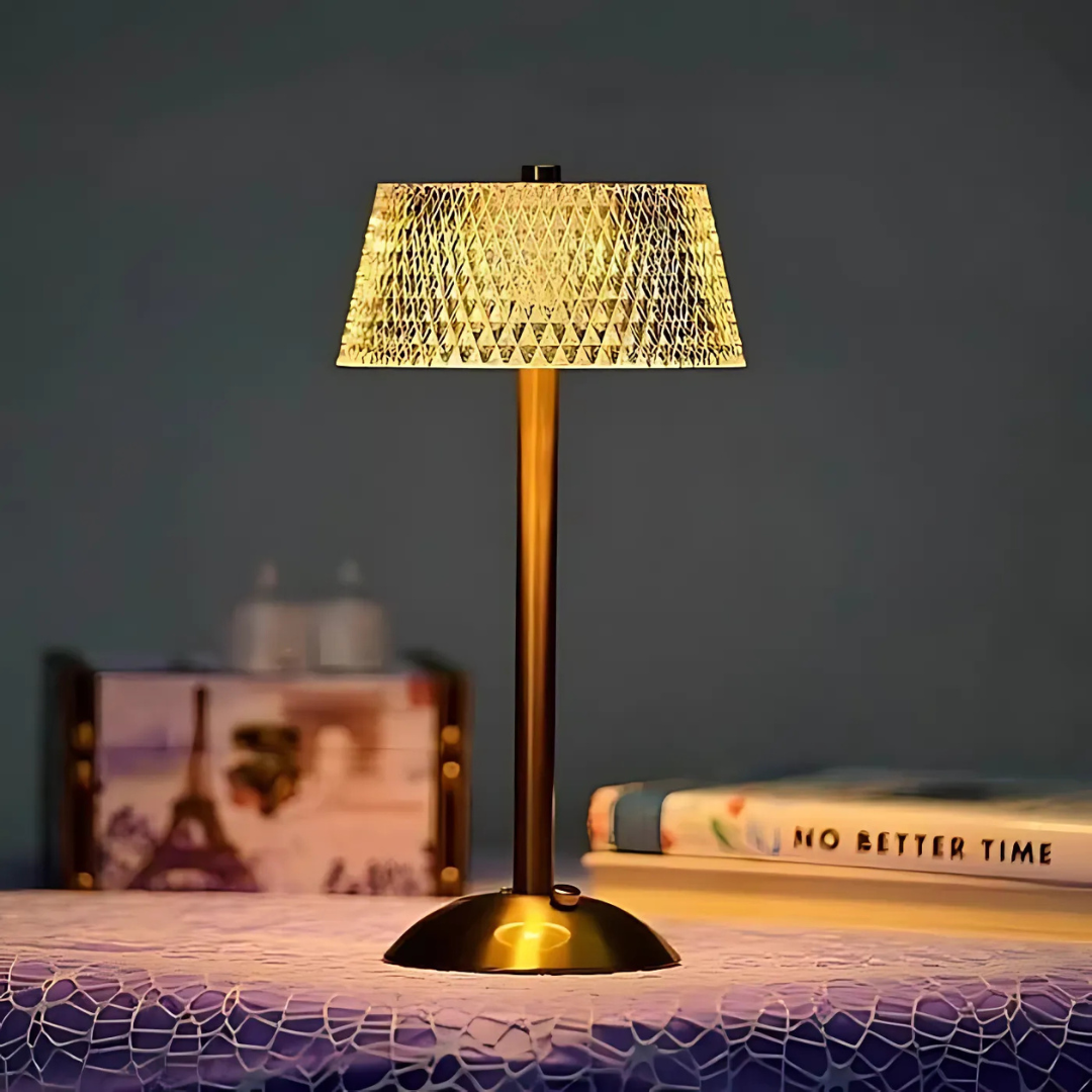 Crystal | Lampada da tavolo LED di lusso con effetto cristallo