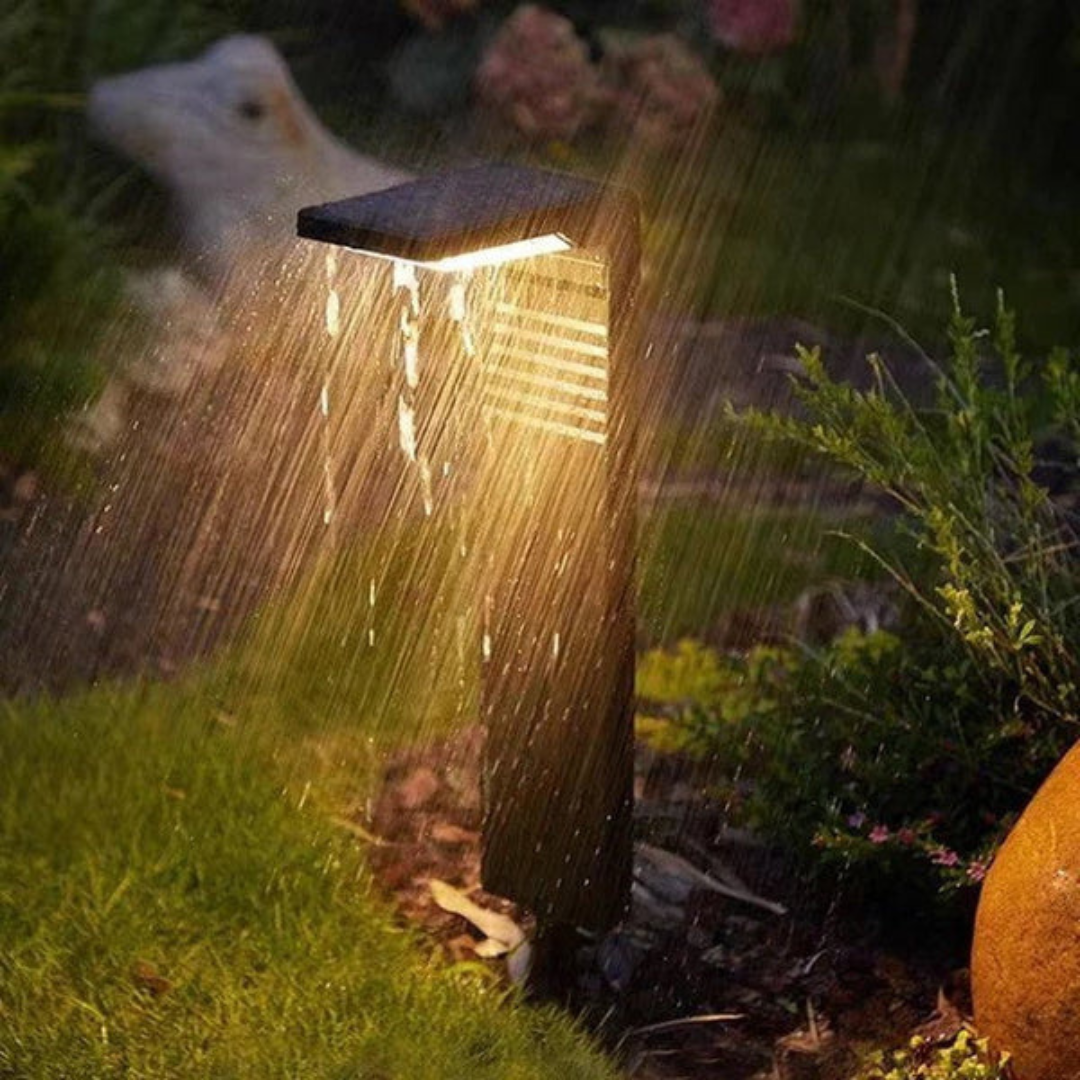Orin Halo | Lampada LED solare da esterno con design ad anello per giardino e sentieri