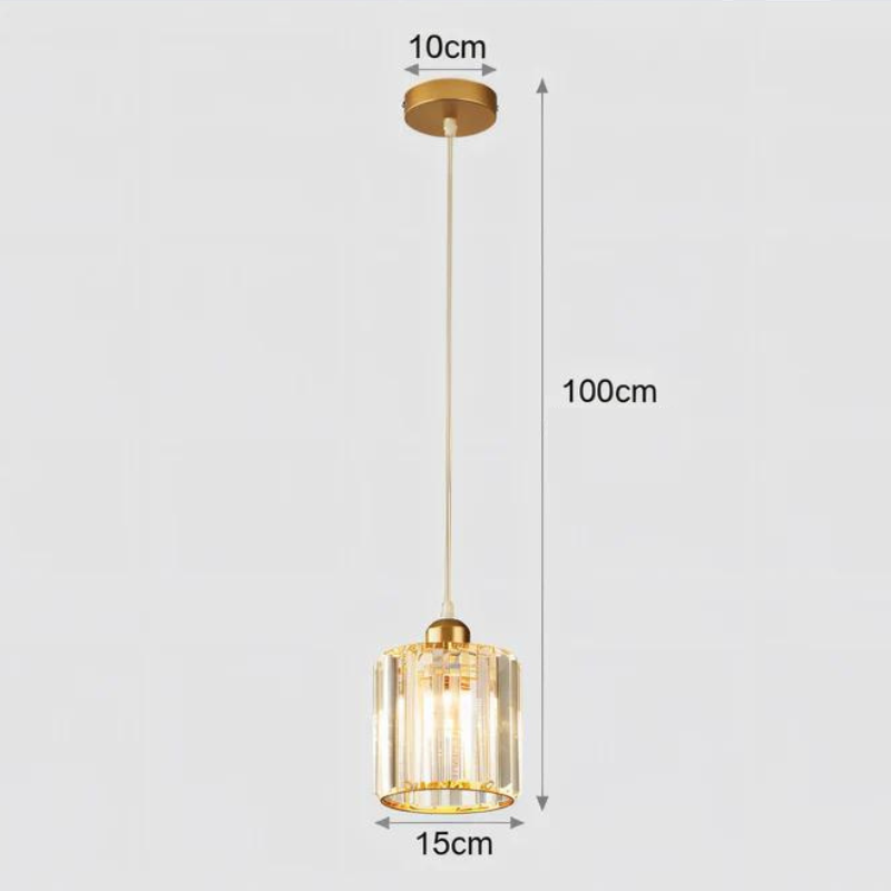 Aegis – Elegante lampada a sospensione LED per sala da pranzo, soggiorno & ingresso