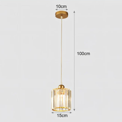 Aegis – Elegante lampada a sospensione LED per sala da pranzo, soggiorno & ingresso