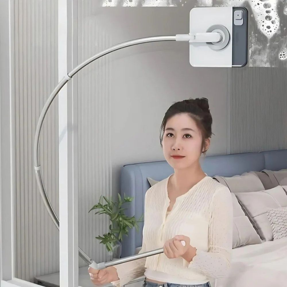 GlassBoom | Lavavetri magnetico per interni ed esterni con manico telescopico