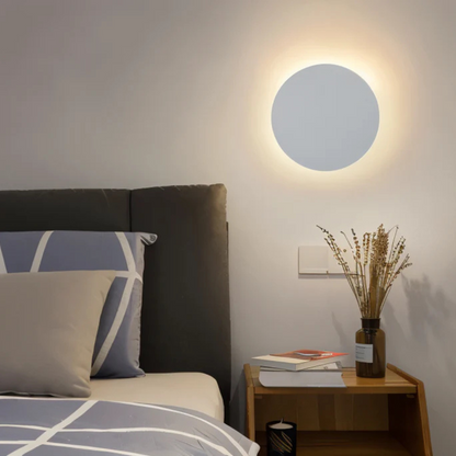 Hadro Arc | Applique LED rotonda nero-oro per interni