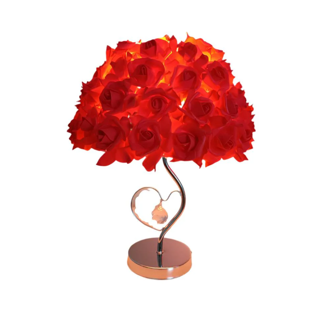 Celestria Valea | Lampada da tavolo LED romantica con paralume in tessuto