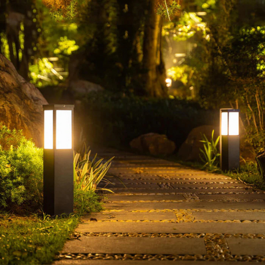 Lunviora Halo | Lampada da esterno di design solare con effetto luce soffusa