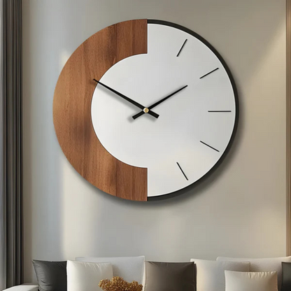 Oud | Grande orologio da parete in legno – eleganza senza tempo per l’ambiente