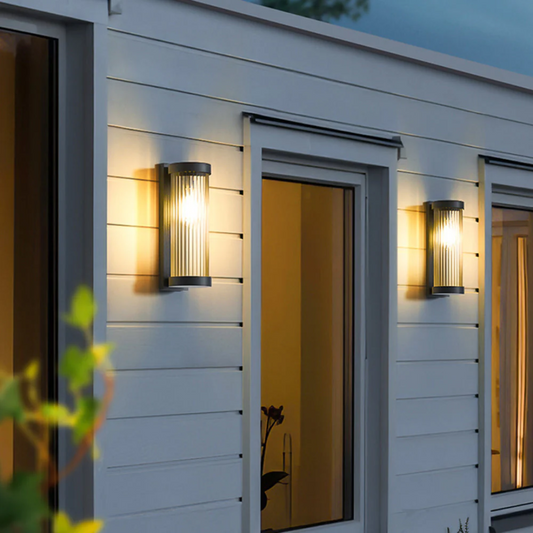 Gluno | Lampada esterna LED moderna con tocco architettonico