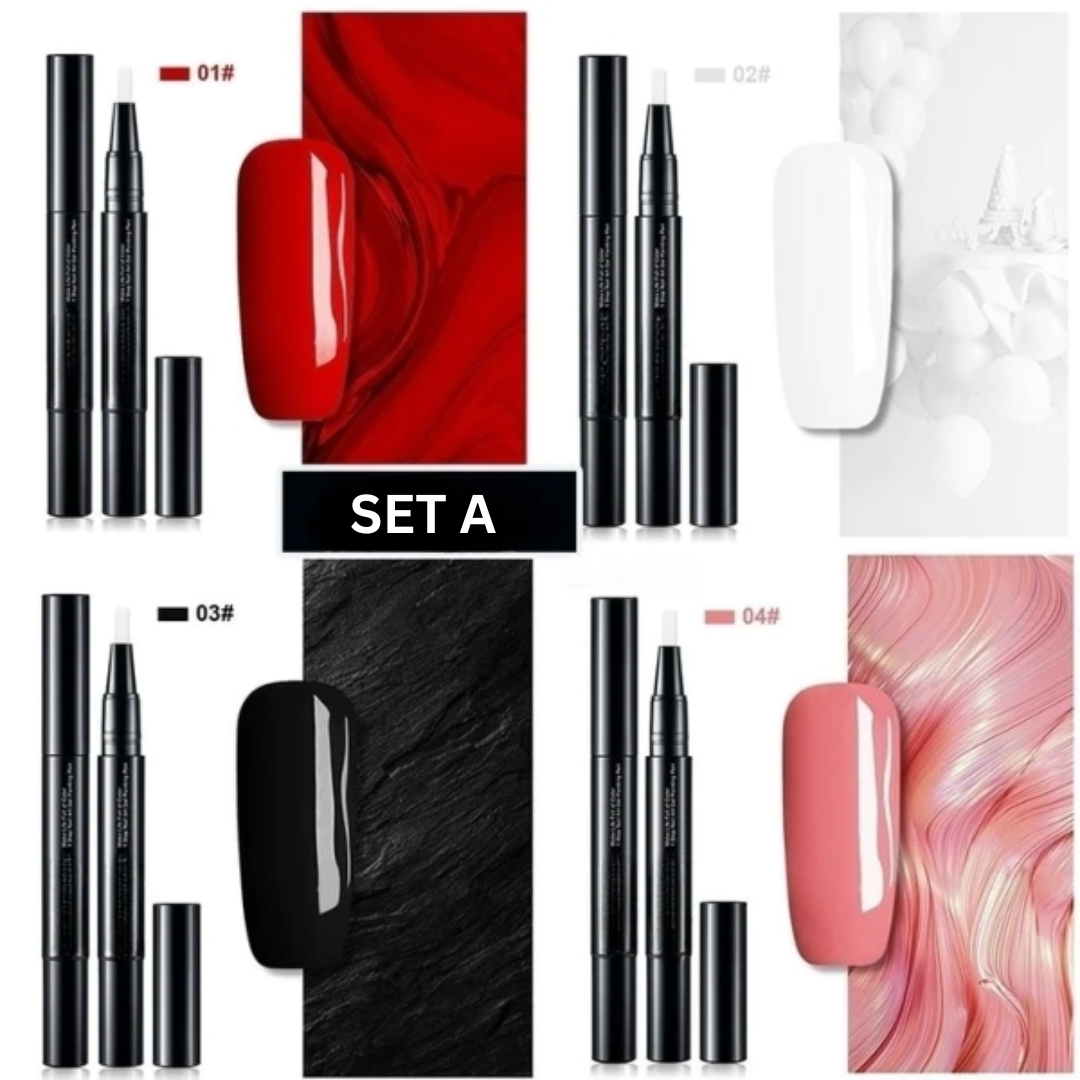 Nailyra | Nail Art Pens with Gel Polish and Fine Tip, Set