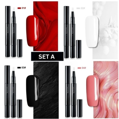 Nailyra | Nail Art Pens with Gel Polish and Fine Tip, Set