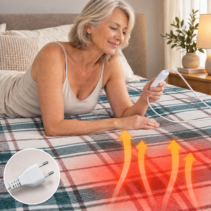 Warmilo | Elektrische Heizdecke mit automatischem Thermostat und 9 Stufen