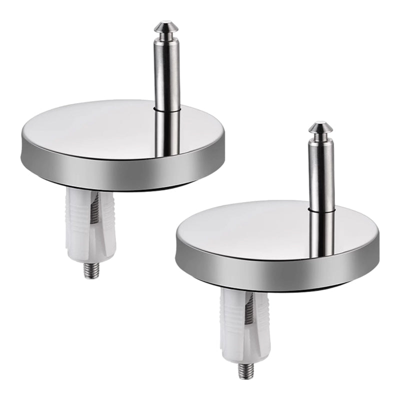 Montiva | Kit de fijación para asiento de inodoro con tacos y tapas de inox