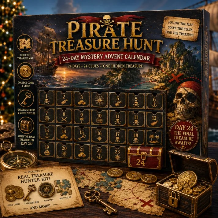 Mystavo | Puzzle advent calendar with 24 clues and 6 adventure themes