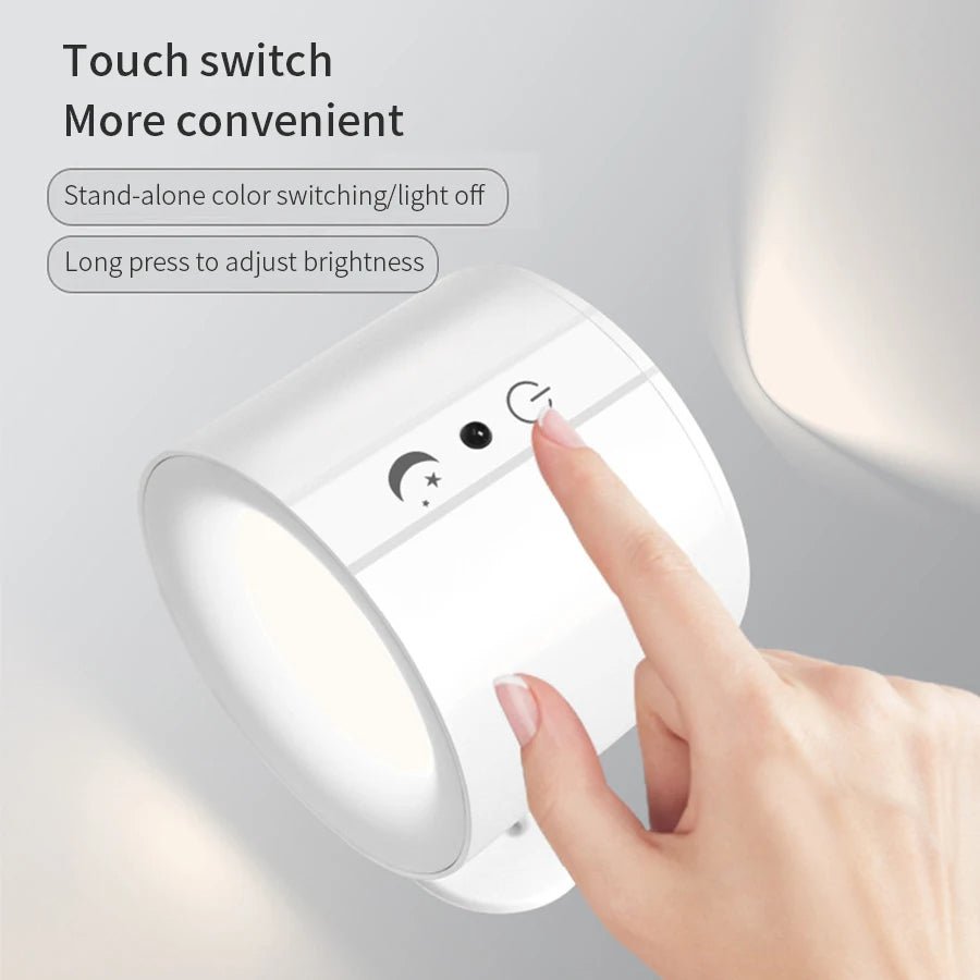 Magnelo | Magnetische Wandleuchte innen mit Akku, Fernbedienung und 3 Lichtfarben