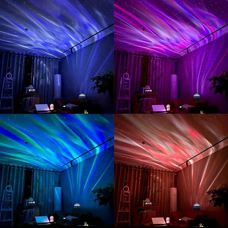 Noxelle | Sternenhimmel Projektor mit Polarlicht, Fernbedienung und Rotation