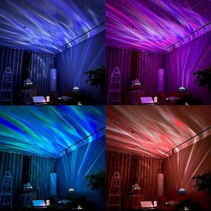 Noxelle | Sternenhimmel Projektor mit Polarlicht, Fernbedienung und Rotation