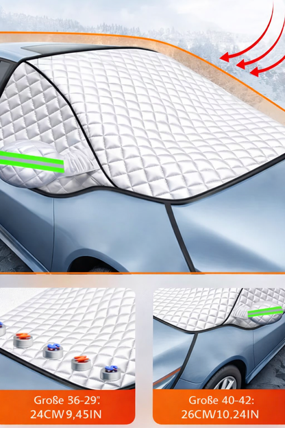 Frontiva | Frontscheibenabdeckung magnetisch, 5-lagig mit Spiegelschutz