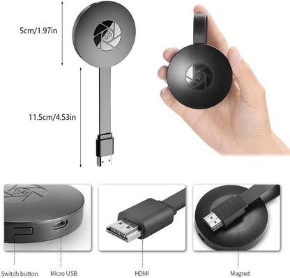 Castiro | Receptor HDMI inalámbrico para duplicar la pantalla del móvil, Full HD 1080p