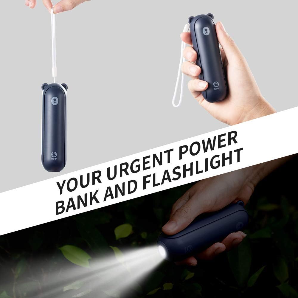 Hand fan with USB-C & power bank | Foldable mini fan with 4500 mAh battery for on the go | AirBuddy