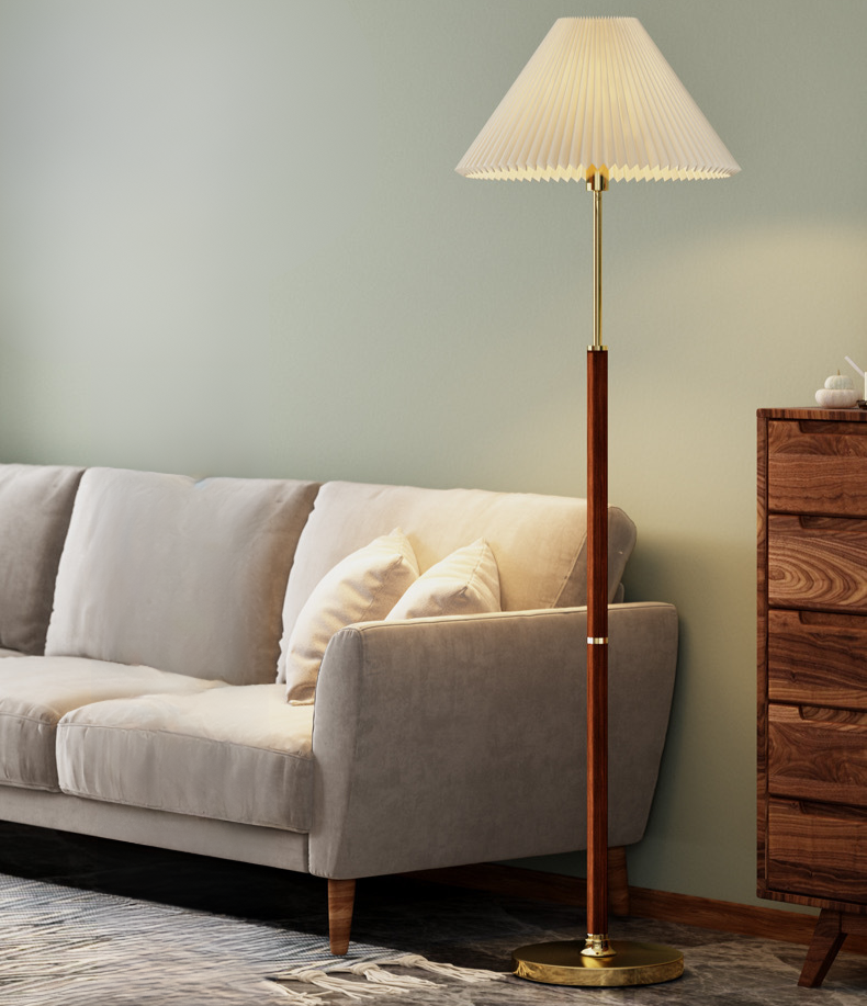 Lunara Shade | Lampada da terra senza tempo in carta di riso stile Japandi