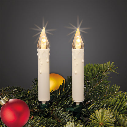Kerzlia | LED Weihnachtsbaumkerzen als 20er Lichterkette, 11 m