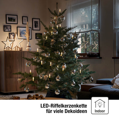 Kerzlia | LED Weihnachtsbaumkerzen als 20er Lichterkette, 11 m