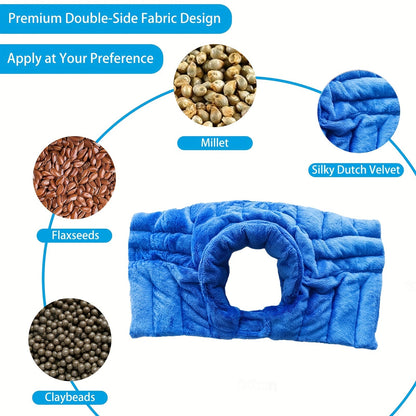 Teplina | Coussin chauffant pour micro-ondes, lesté, pour la nuque et les épaules