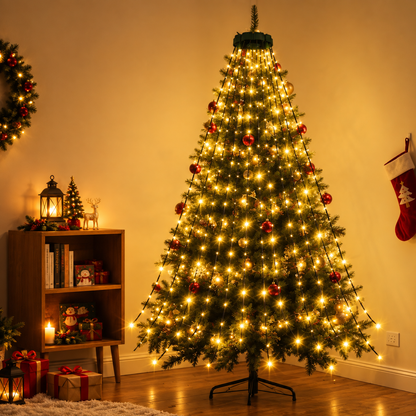 Cascora | Lichterkette Weihnachtsbaum im Wasserfall-Design mit 200 oder 300 LEDs