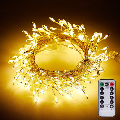 Kuprilla | LED Lichterkette aus Kupferdraht mit Fernbedienung, USB oder Batterie
