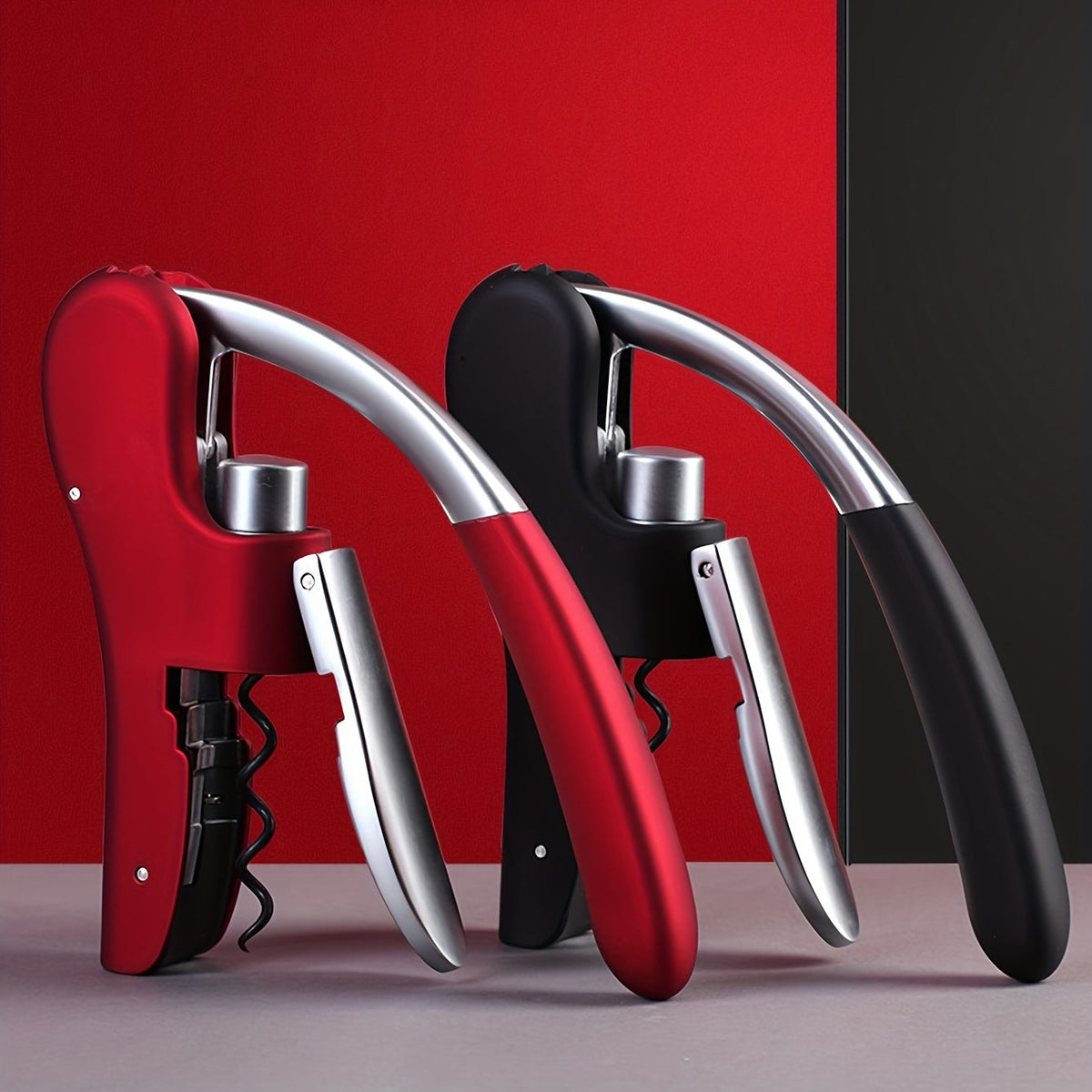 Korkano | Cavatappi a leva con impugnatura ergonomica, 14 × 7,5 cm