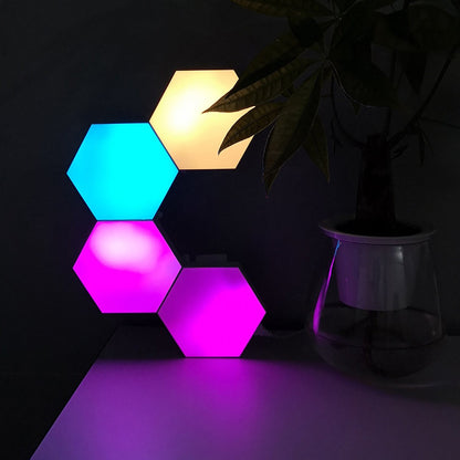 Lunexa Hexa | Modular LED Wall Panels with Touch and Color Control