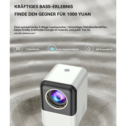 Leinvia | Full HD 1080p mini projector, supports 4K, with speaker