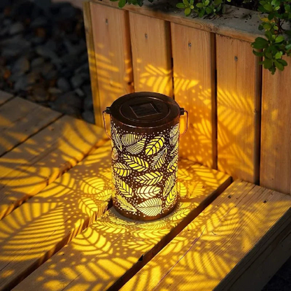 Senti | Lampada esterna solare con motivo fogliare delicato