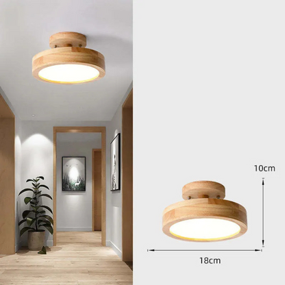 Illumine Halo | Lampada da soffitto in legno con LED integrato dal design minimalista